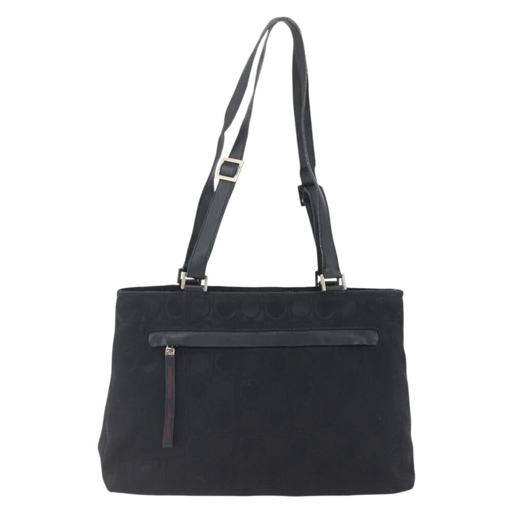 Salvatore Ferragamo Nylon Tote Bag Black